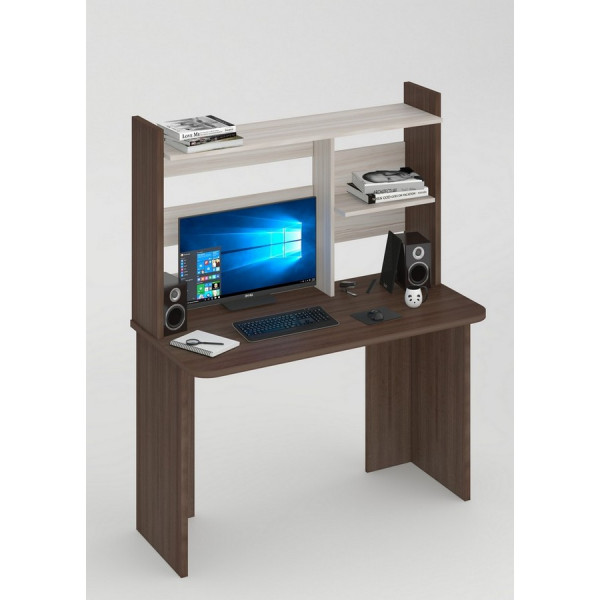 Компьютерный стол СКЛ-Прям120Р(без тумбы)+НКЛ-120