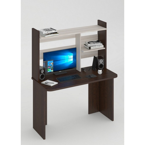 Компьютерный стол СКЛ-Прям120Р(без тумбы)+НКЛ-120