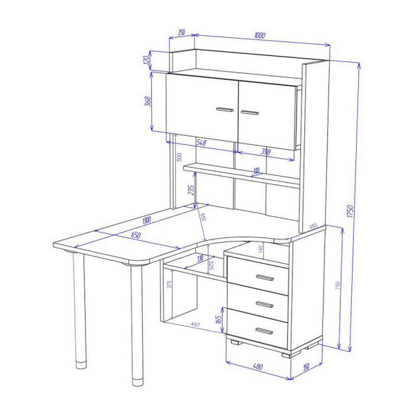 Компьютерный стол СР-133-130