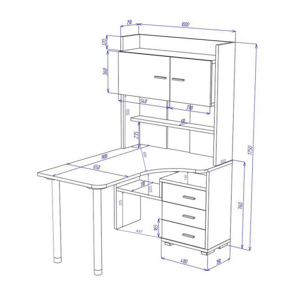 Компьютерный стол СР-133-140