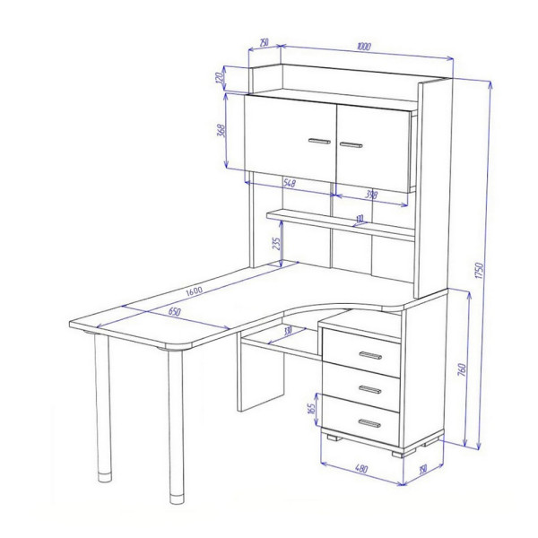 Компьютерный стол СР-133-160