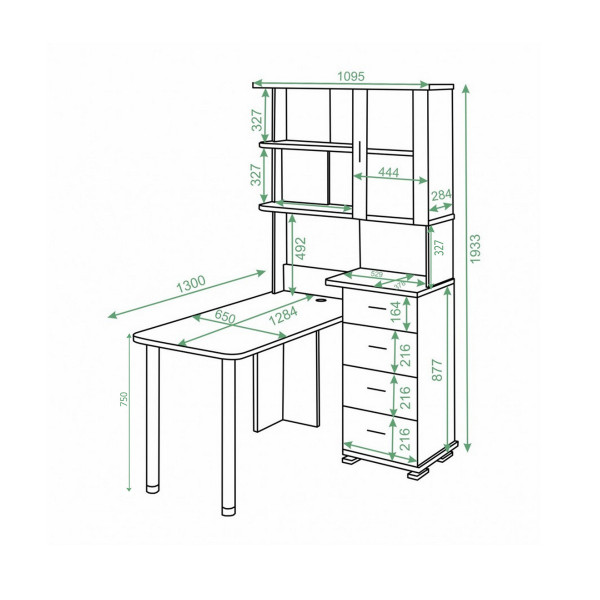 Компьютерный стол СР-220/130