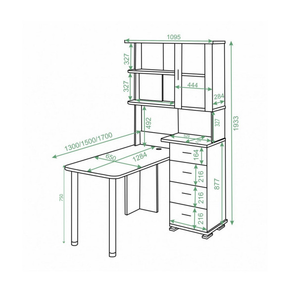 Компьютерный стол СР-220/170